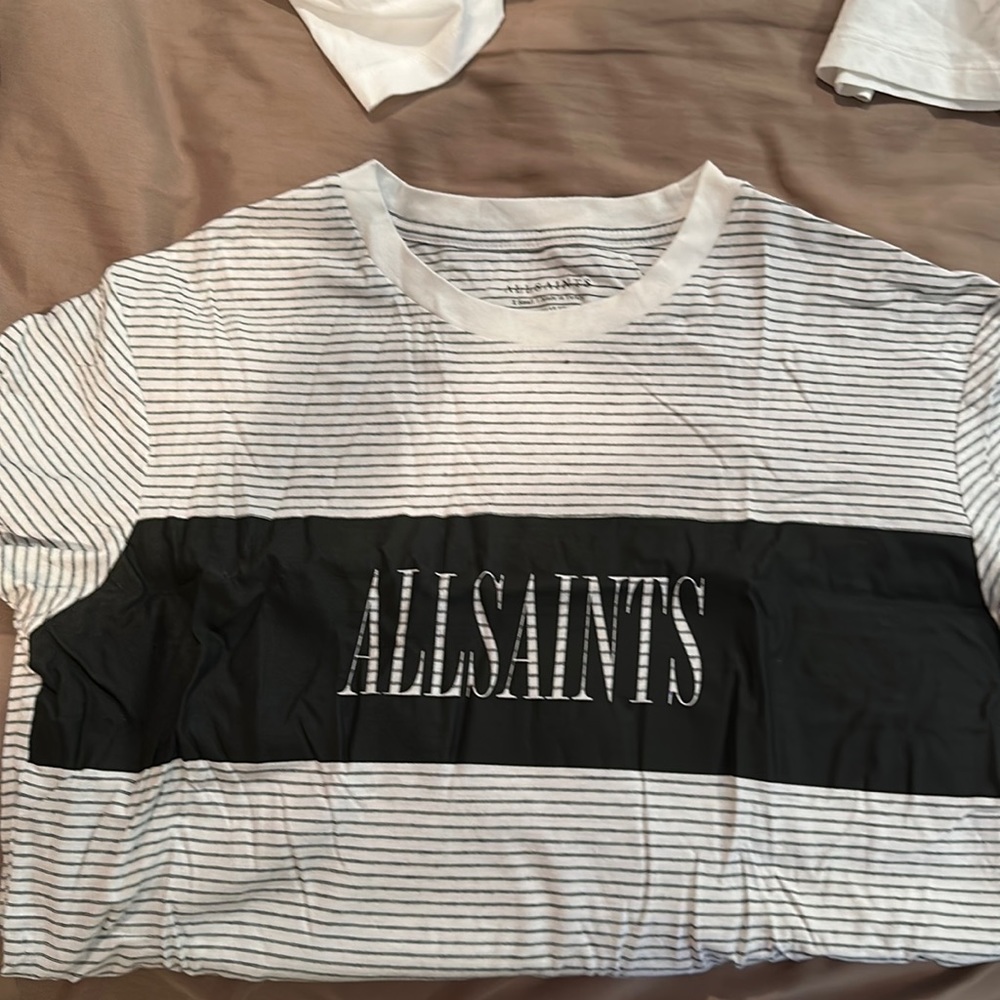 All Saints striped shirt